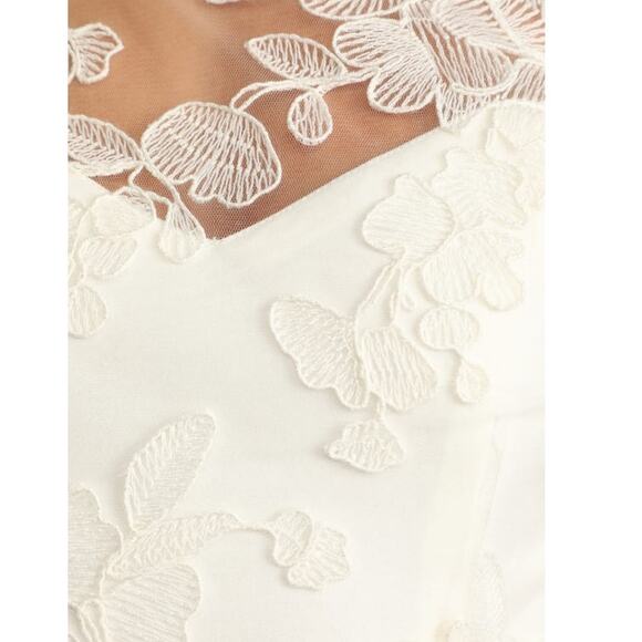 NWT Lulus Write Your Own Romance White Embroidered Long Sleeve Jumpsuit Size M - Picture 10 of 13